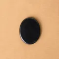 Natural crystal worry stone palm stone massage healing stone chakra meditation pocket stone - Obsidian