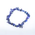 Bracciale di pietre grezze irregolari blu naturali braccialetto di perle di cristallo - Lapislazzulo