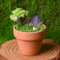 Mini crystal potted plant purple cluster desktop decor home DIY landscape ornament - Style 5