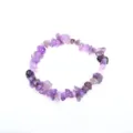 Bracciale di perle di pietre preziose di cristallo di ametista naturale, viola. - Ametista