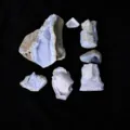Natural blue lace agate raw stone geode mineral specimen crystal cluster healing decor. - 100.00g