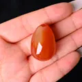 Natural Red Crystal Stone Egg Polished Pocket Palm Gemstone Healing Decor 30x20mm Variant - Red Agate