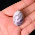 Natural crystal amethyst egg gemstone polished small bird egg home decor variant display item - Dreamy Purple