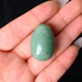 Natural green crystal egg ornament polished jade stone bird egg for home decor Easter gift. - Green Aventurine