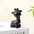 Natural crystal cartoon giraffe sculpture gemstone animal figurine home desk decor gift - Mixed Stone 2