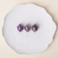 Natural amethyst acorn crystal carved miniature fruit stone pendant charm ornament variant - Amethyst