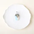 Legering kristal opaal maan hanger ketting DIY sieraden accessoire edelsteen charm - Opaal