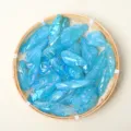 Cristal de Quartz Aura Bleu Brut Amas Pierre Galvanisee Pointe pour la Decoration - 100.00g / Bleu Électroplaqué
