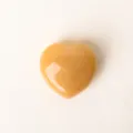 Natürlicher gelber Kristall Herzform polierter Edelstein Taschenstein für Dekor 1Stk - Orangener Aventurin-Stil / 30x30x15mm