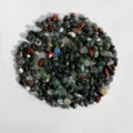 Natural Crystal Gravel Stones 7-9mm African Bloodstone Chips for Aromatherapy and Diffuser - African Bloodstone 7-9mm / 100.00g