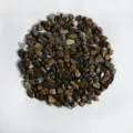 Natural crystal gravel chips, ancient bronze grey, 7-9mm tumbled stones for aromatherapy decor. - Bronze Gray 7-9mm / 100.00g