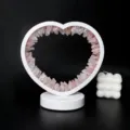 Luce Notturna Cuore Quarzo Rosa Cristallo Lampada Comodino Bianca USB Atmosfera Variante - Quarzo rosa