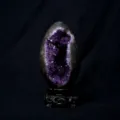 Natural Uruguayan Amethyst Geode Crystal Cluster Mineral Specimen Home Decor Wealth Figurine - No.2 Dinosaur Egg Amethyst Cluster Ornament With Base