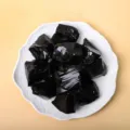 Natuurlijk zwart obsidiaan ruw kristal specimen mineraal genezende steen decor - Obsidiaan 100g