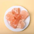 Natuurlijk roze kristal ruwe steen mineraal specimen helende energie diffuser decoratie - Oranje Zout 100g