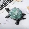 Green Fluorite Turtle / Without Lights