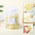 Natural citrine raw crystal stones set in white organza gift bag for home decor aromatherapy - Citrine Raw Stone Gift Bag