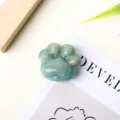 Natural crystal mini cat paw carving DIY accessory healing green crystal gemstone - Amazon