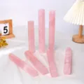 Colonna di cristallo di quarzo rosa naturale pietra lucidata per arredamento casa - Altezza 18-20cm