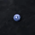 Boule de cristal bleu pierre precieuse sphere perle ronde non percee accessoire DIY decor. - Jaspe à Points Bleus / 2.5cm