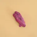 Natural crystal raw mineral specimen peacock feather shape pink electroplated gemstone variant - 50.00g / Purple