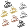 Set di mollette per capelli in metallo medio, elegante pinza geometrica per donne e ragazze. - Set 10 / 8 Pezzi/Confezione