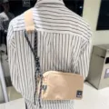 Borsa a tracolla alla moda in tela per uomo e donna, borsa casual giornaliera con corda. - Kaki