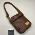 Borsa a tracolla verticale alla moda Three-Box, borsa sportiva casual per uomini e donne. - 5 Pollici / Marrone chiaro