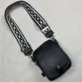 Borsa a Tracolla Verticale da Uomo Moda Borsa Casual di Tendenza per Telefono all'aperto - Nero 12