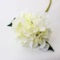Artificial white hydrangea silk flower branch for home decoration and photography props design. - White