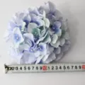 Artificial silk hydrangea flower head blue purple DIY wedding home floral decor 1pcs - Aqua