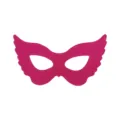 Pink PU leather wing mask sexy eye mask masquerade eye cover adult costume party accessory - Butterfly Half Face
