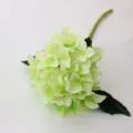 Artificial green hydrangea silk flower single stem for home and party decorations - Light Green