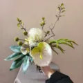 Détail de bouquet de fleurs artificielles, arrangement floral de mariage luxueux accessoire. - Bouquet Seul