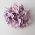 Artificial purple hydrangea flower head detail, silk floral decor for DIY crafts and home. - Classical Light Purple