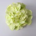 Artificial silk hydrangea flower head light yellow green for DIY wedding home decoration - Light Green