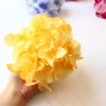 Yellow artificial hydrangea flower head fake silk flower for DIY home decor background - Light Orange