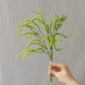 Artificial green hanging plant plastic vines for home decor wedding party floral arrangement - 3 Stems Hand-Tied String of Pearls