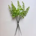 Ramas de helecho artificial ramo de plantas verdes para decoración del hogar arreglo floral DIY - Hojas de Helecho de Boston (6 Tallos)