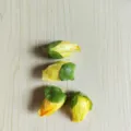 Artificial yellow poppy flower buds silk fabric flowers for DIY hair accessories crafts - Flower Bud / 1 Piece/Pack / Yellow