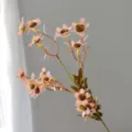 Artificial autumn chamomile flower branch silk daisy home decor retro photo prop - Pink