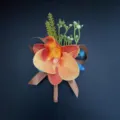 Boutonnière orchidée artificielle mariage costume revers fleur marié corsage accessoire. - Boutonnière 082-2