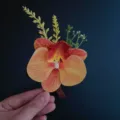 Fleur artificielle boutonniere d'orchidee pour mariage costume garcon d'honneur elegant - Boutonnière 082-3