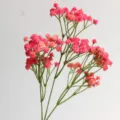 Künstliche Schleierkraut Zweige in Rosa, realistische PU Details für Hochzeitsdeko. - Fuchsia