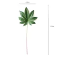 Artificial green plant leaf decorative branch single stem fake foliage for floral arrangement - Fatsia Japonica Leaf