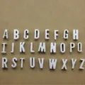 Silver metal alphabet letter charms A-Z DIY jewelry making pendant 11mm craft supplies - Letter A / Antique Silver