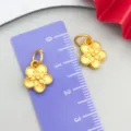 Ancient gold flower pendant DIY accessory for bracelet and necklace making, exquisite gold charm. - Sakura Cherry Blossom Pendant (22502) / 1 Piece (13x10mm) / Gold