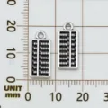 Alloy antique silver abacus charms pendant for DIY jewelry making bracelet accessories - 1 Piece (18x8mm)