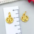 Ancient gold beckoning cat pendant DIY charm for necklace bracelet jewelry making accessories - Ruyi Auspicious Cloud Pendant(22551)