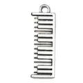 Antique silver alloy piano keyboard pendant charm for DIY handmade jewelry making accessories - Piano (18939)
